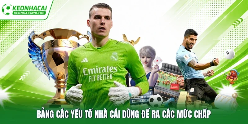 Bảng các yếu tố nhà cái dùng để ra các mức chấp