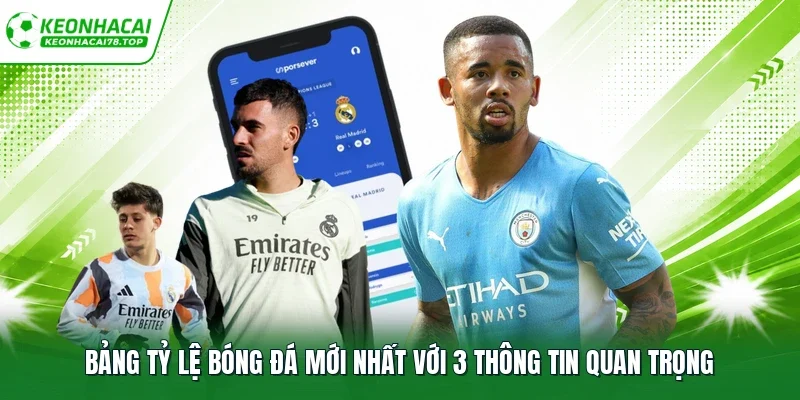 bảng tỷ lệ bóng đá mới nhất