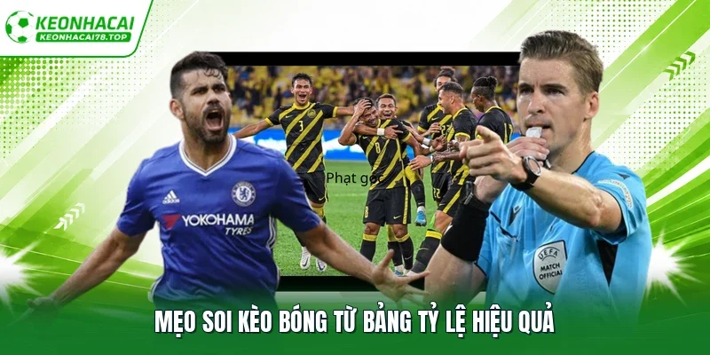 Mẹo soi kèo bóng từ bảng tỷ lệ hiệu quả