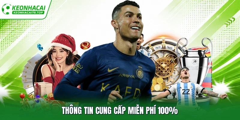 Thông tin cung cấp miễn phí 100%